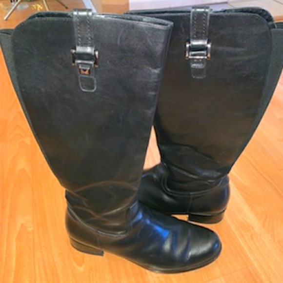 Blondo Shoes Blondo Leather Waterproof Black Riding Boots Size 1 Women Poshmark